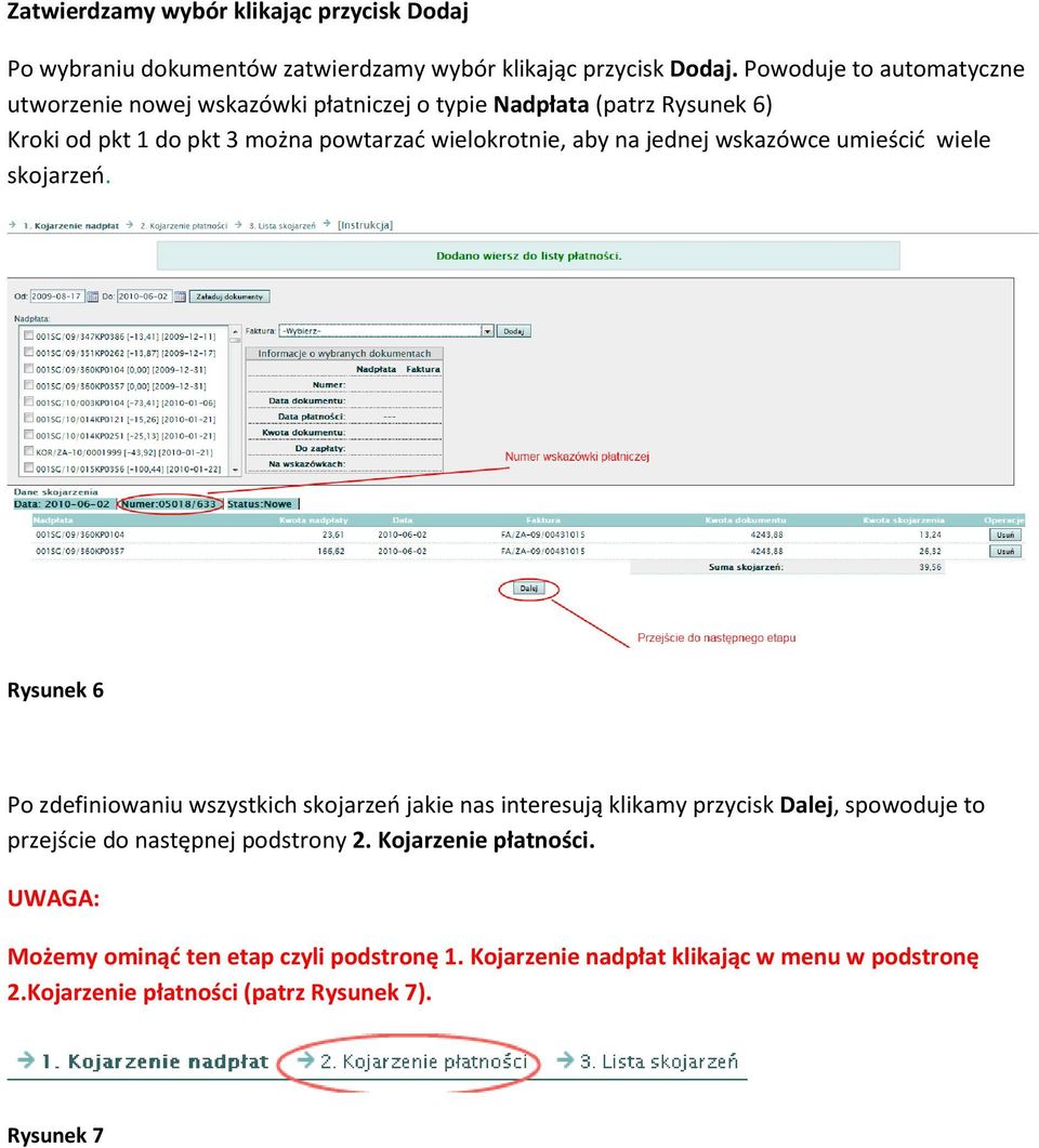 na jednej wskazówce umieścid wiele skojarzeo.