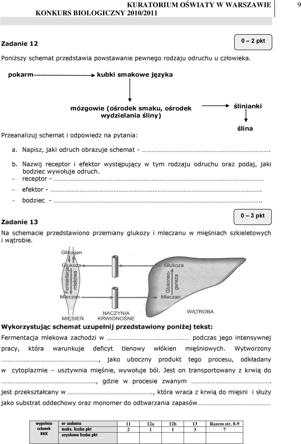 Nazwij receptor i efektor występujący w tym rodzaju odruchu oraz podaj, jaki bodziec wywołuje odruch. receptor - Zadanie 13 efektor -. bodziec -.