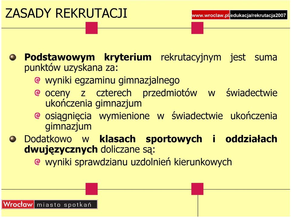 gimnazjum osiągnięcia wymienione w świadectwie ukończenia gimnazjum Dodatkowo w klasach