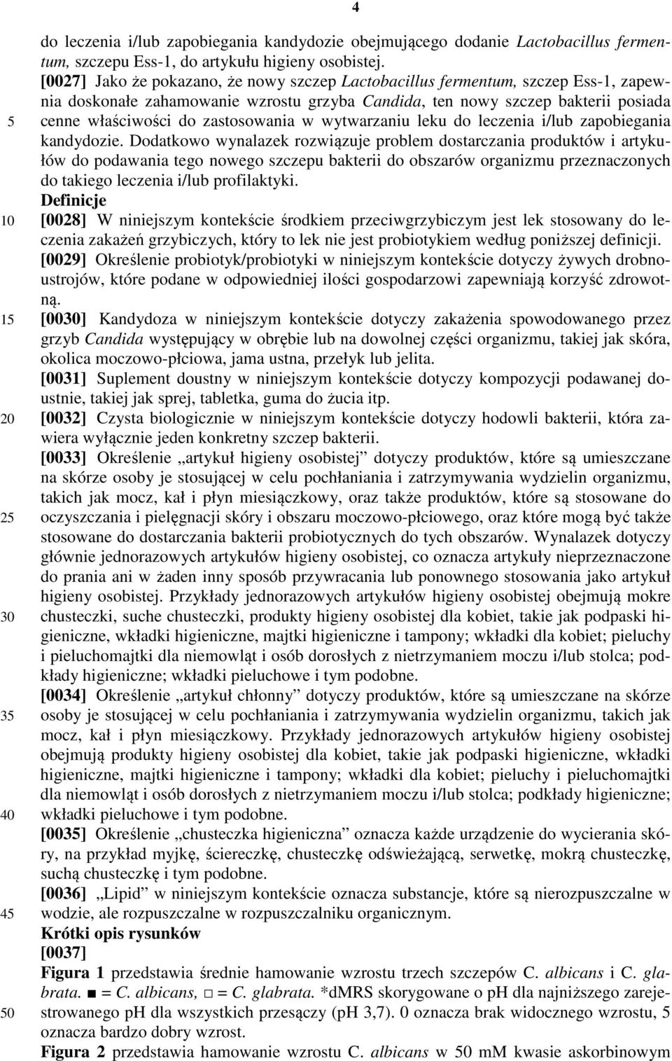 zastosowania w wytwarzaniu leku do leczenia i/lub zapobiegania kandydozie.