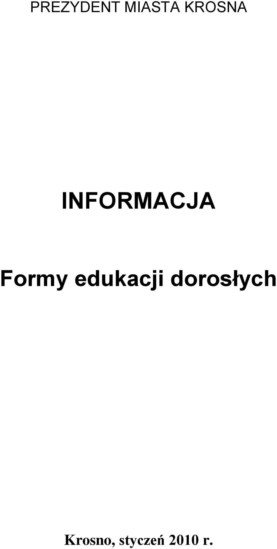 Formy edukacji