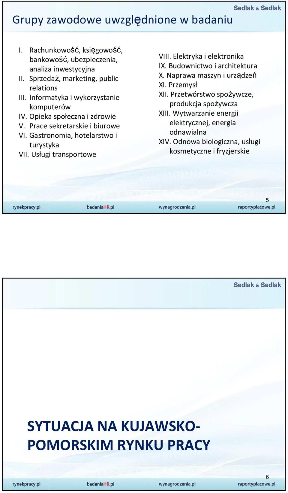 Usługi transportowe VIII. Elektryka i elektronika IX. Budownictwo i architektura X. Naprawa maszyn i urządzeń XI. Przemysł XII.