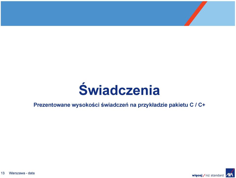 świadczeń na przykładzie