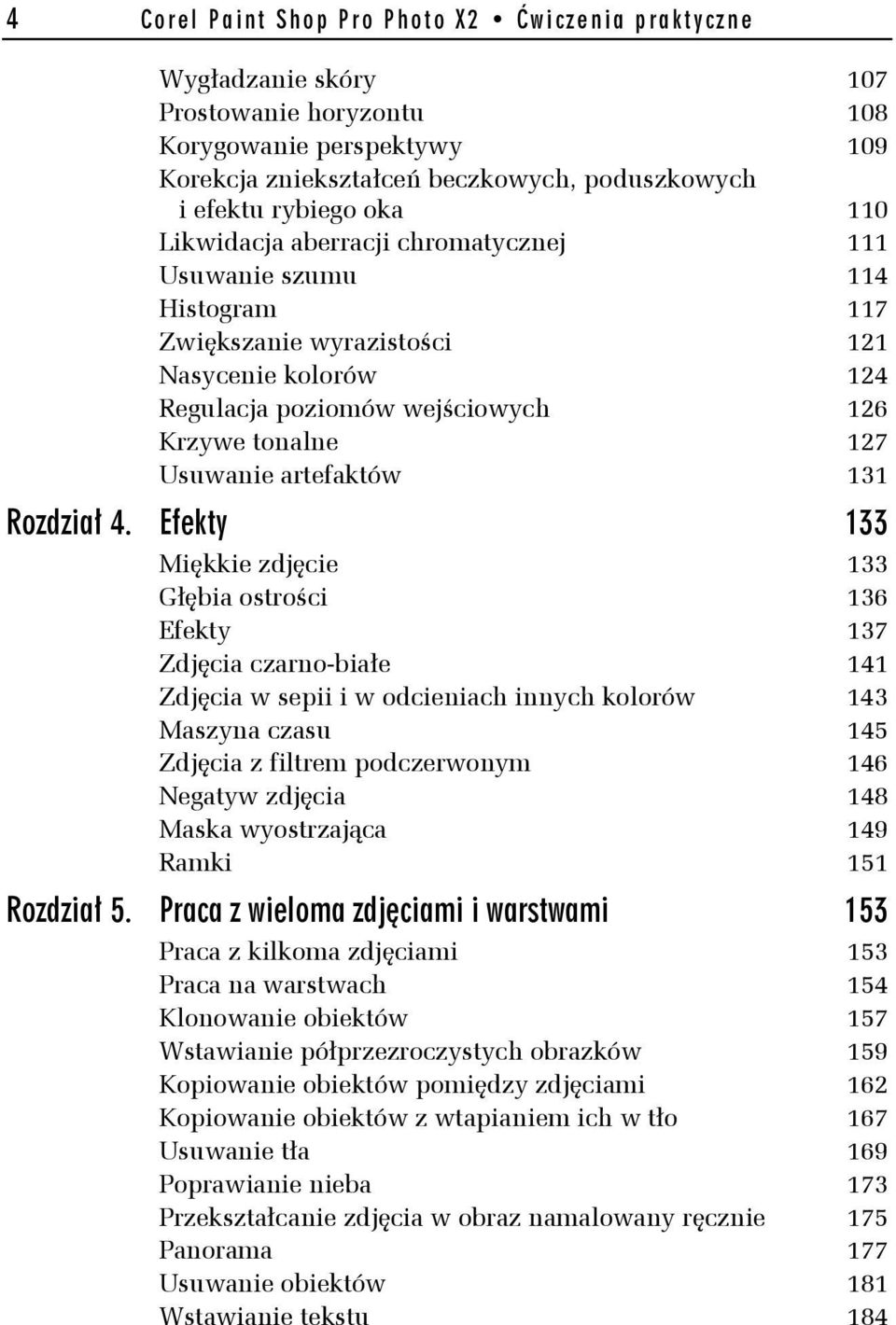 artefaktów 131 Rozdział 4.