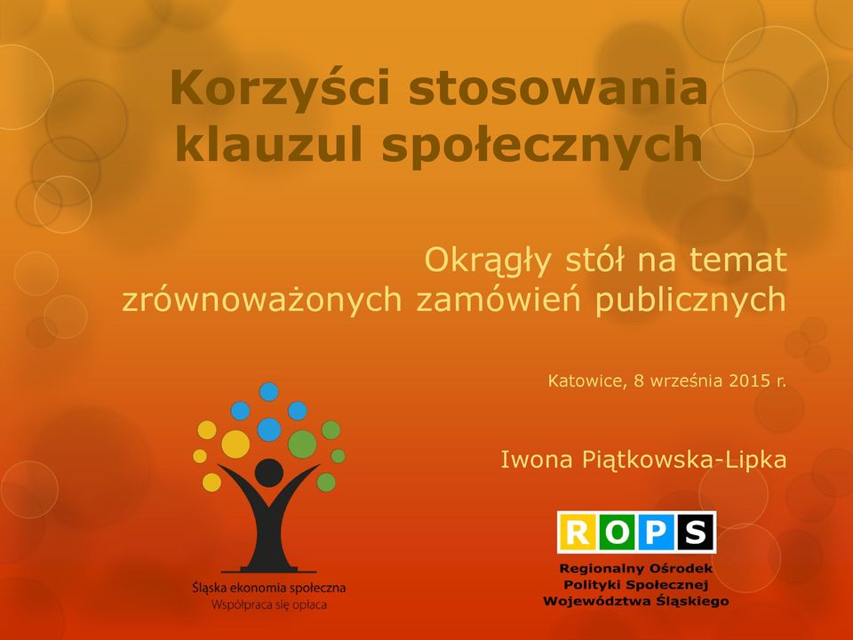 zrównoważonych zamówień publicznych