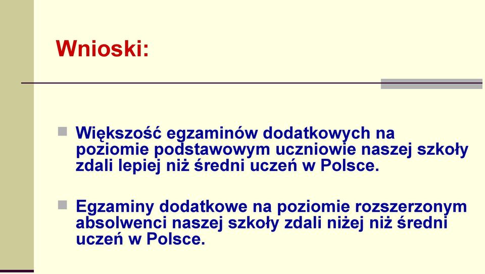 średni uczeń w Polsce.