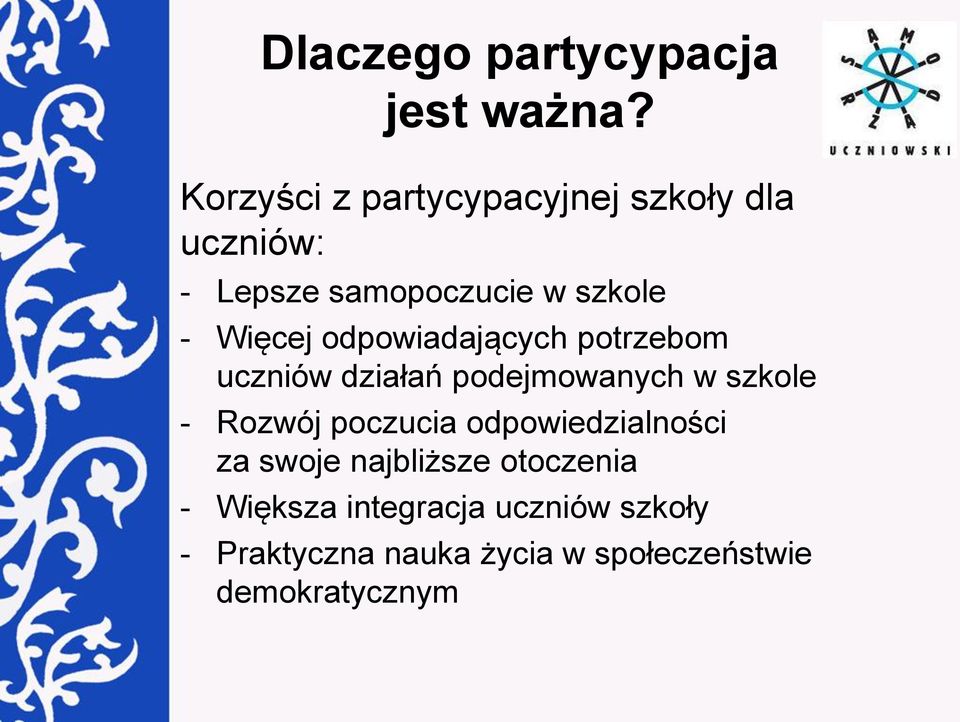 Więcej odpowiadających potrzebom uczniów działań podejmowanych w szkole - Rozwój