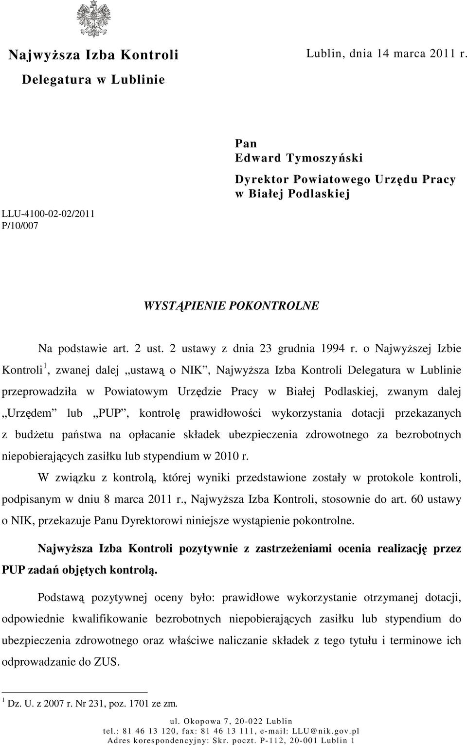 2 ustawy z dnia 23 grudnia 1994 r.