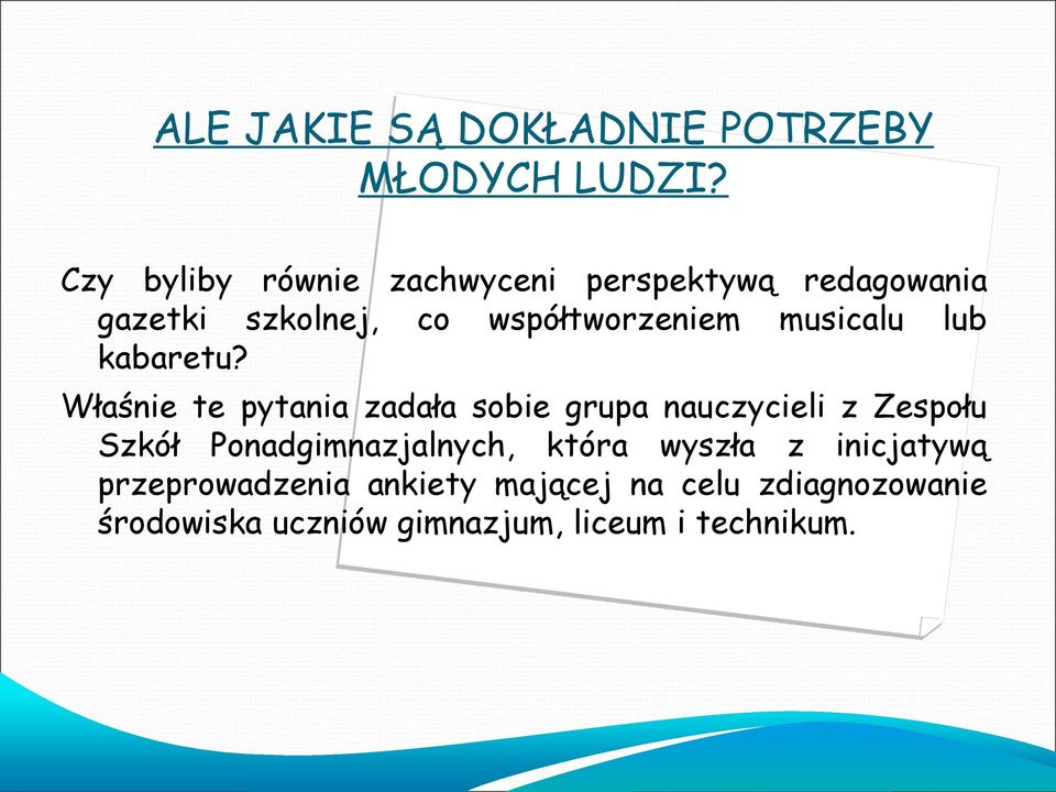 musicalu lub kabaretu?