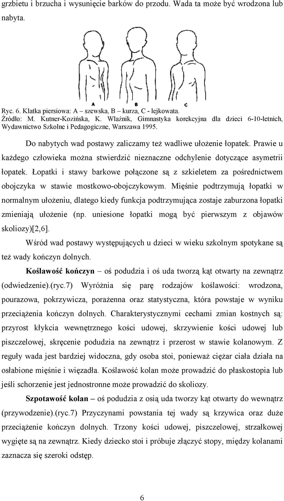 Prawie u kaŝdego człowieka moŝna stwierdzić nieznaczne odchylenie dotyczące asymetrii łopatek.