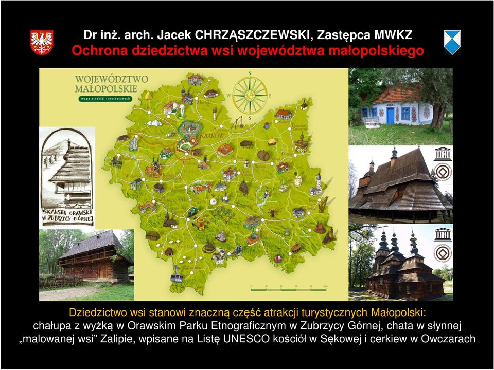 w Zubrzycy Górnej, chata w słynnej malowanej wsi Zalipie,