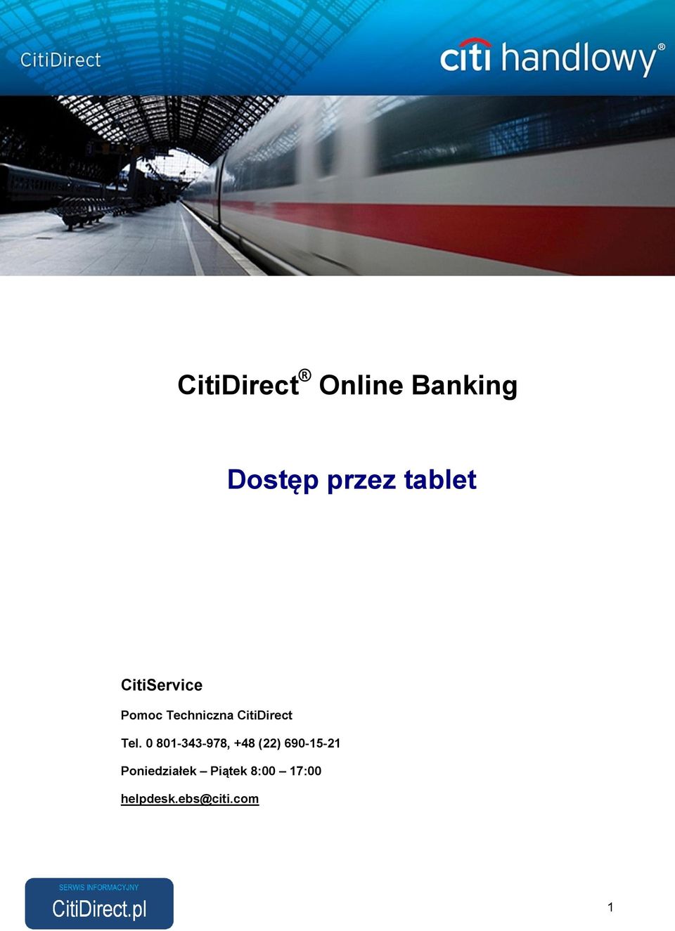 CitiDirect Tel.