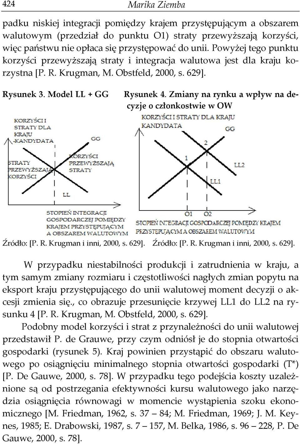 Zmiany na rynku a wpływ na decyzje o członkostwie w OW Źródło: [P. R. Krugman i inni, 2000, s. 629].