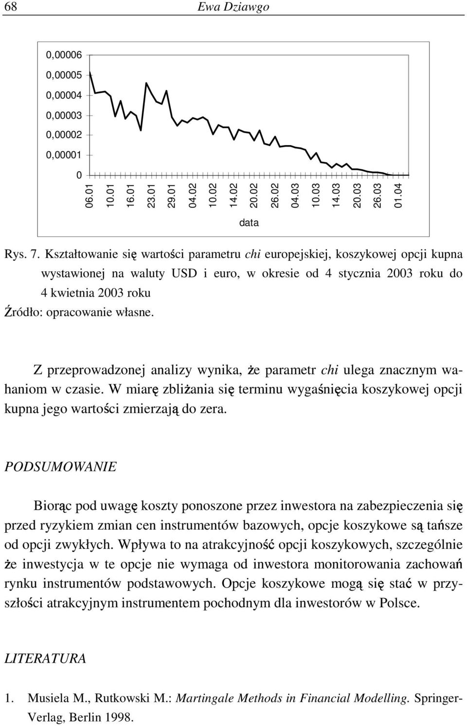 znacznym wahaniom w czasie. W miar5 zbli6 ania si5 erminu wyga 8 ni5 cia oszyowe opci upna ego waro 8 ci zmierza7 do zera.