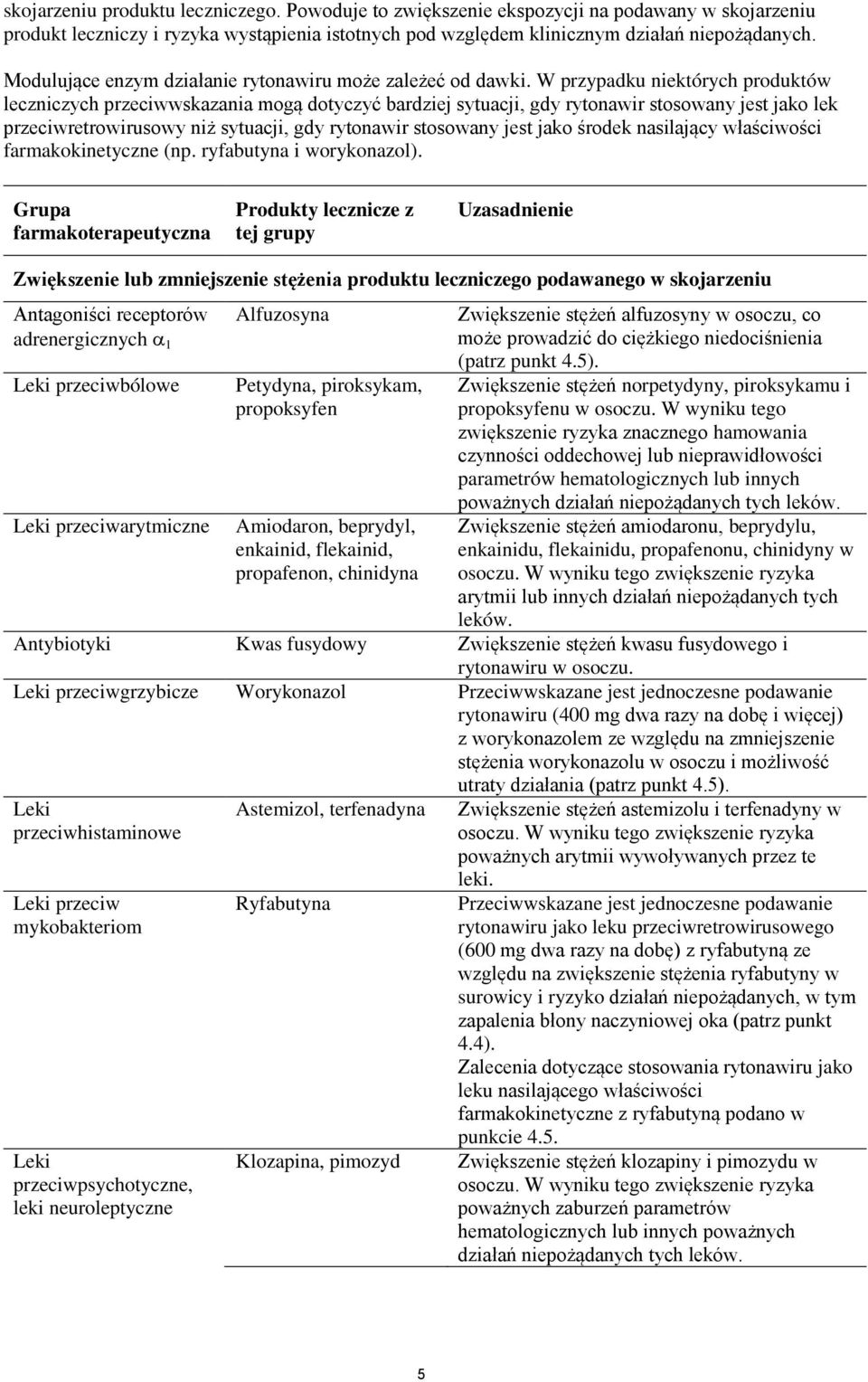 nasilający łaściości farmakokinetyczne (np. ryfabutyna i orykonazol).