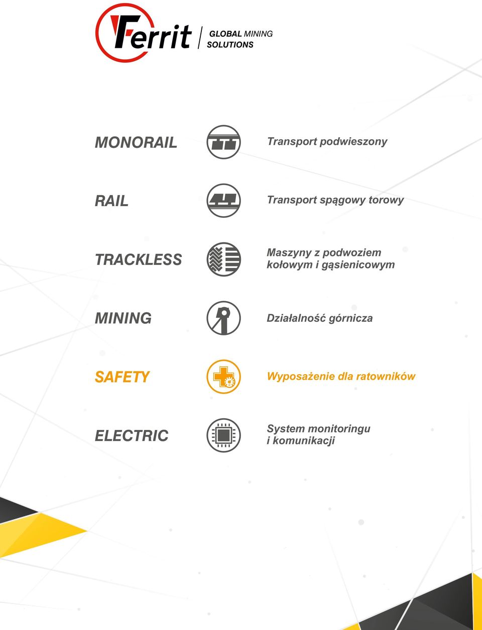 Maszyny z podwoziem kołowym i gąsienicowym MINING