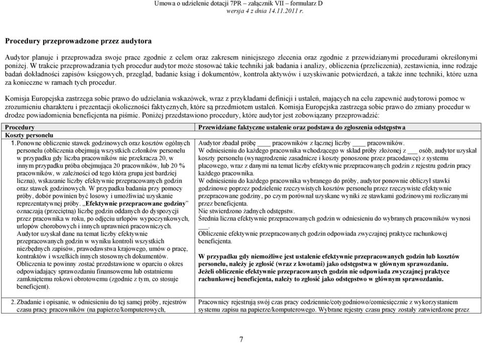 przegląd, badanie ksiąg i dokumentów, kontrola aktywów i uzyskiwanie potwierdzeń, a także inne techniki, które uzna za konieczne w ramach tych procedur.