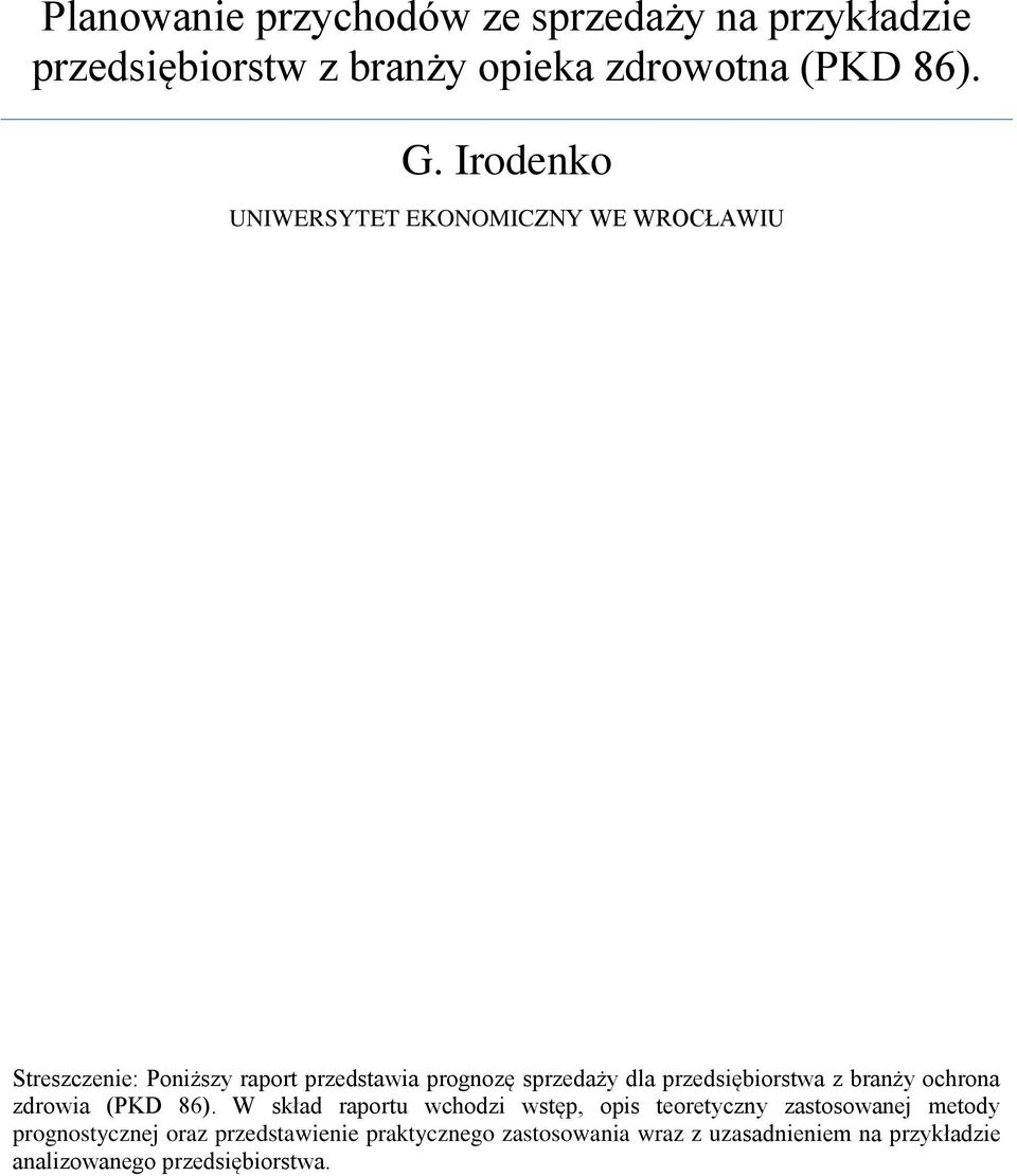 przedsiębiorstwa z branży ochrona zdrowia (PKD 86).