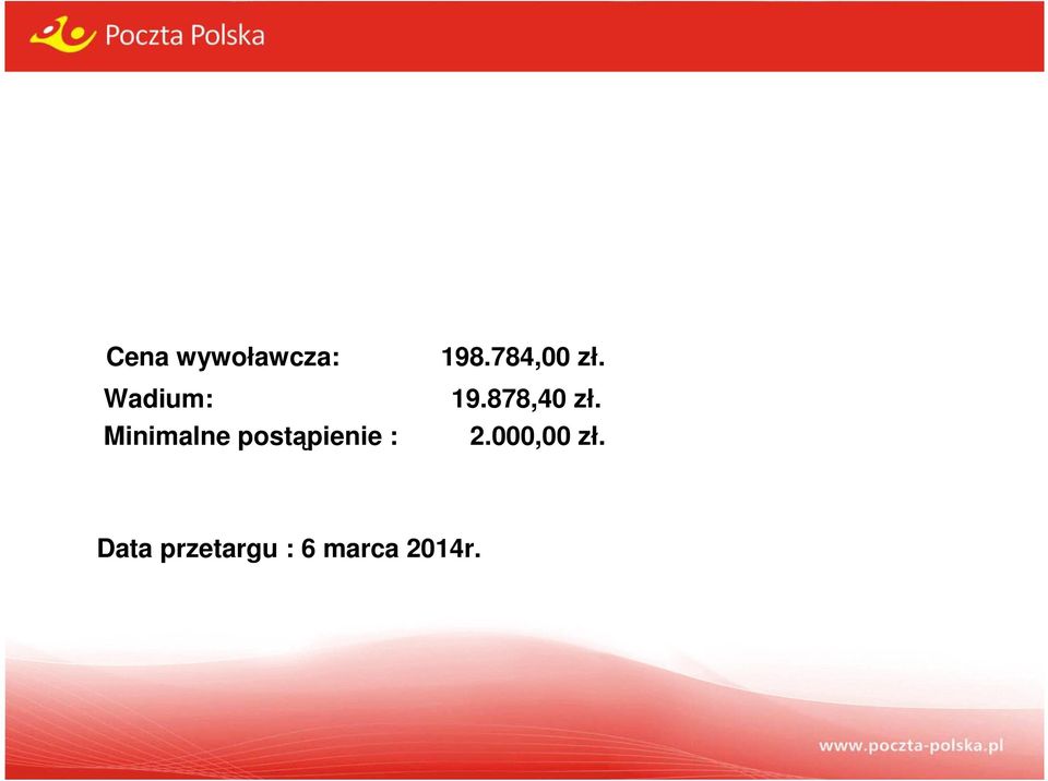 Minimalne postąpienie : 2.