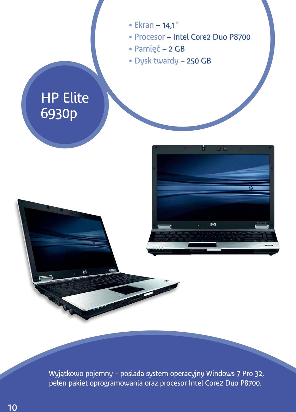 posiada system operacyjny Windows 7 Pro 32, pe en