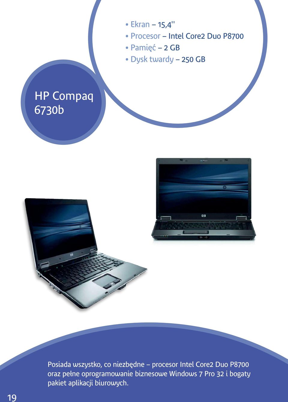 niezbędne procesor Intel Core2 Duo P8700 oraz pe ne