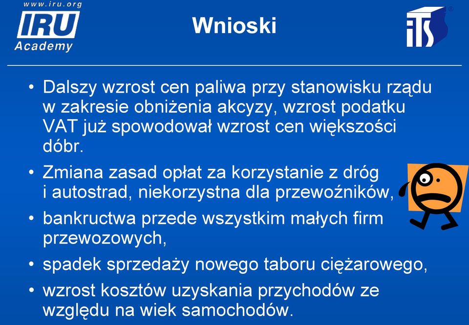 Zmiana zasad opłat za korzystanie z dróg i autostrad, niekorzystna dla przewoźników, bankructwa