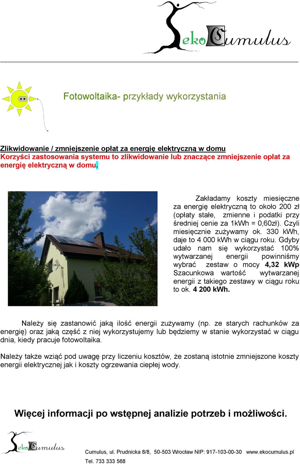 33 kwh, daje to 4 kwh w ciągu roku.