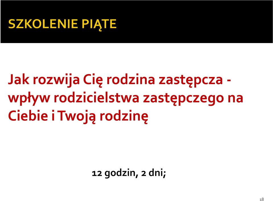 rodzicielstwa zastępczego na