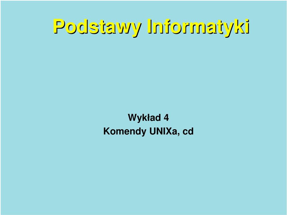 Wykład 4