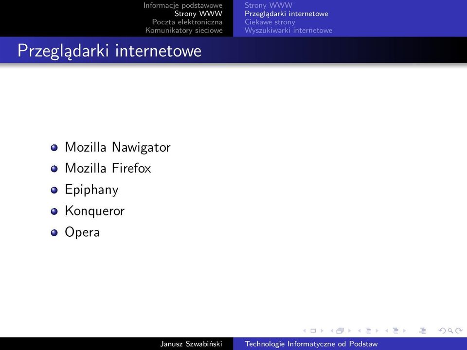 internetowe Mozilla Nawigator