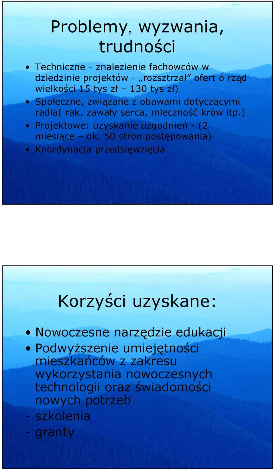 ) Projektowe: uzyskanie uzgodnień -(2 miesiące ok.