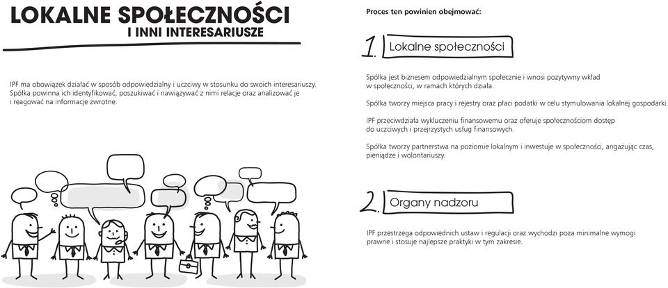 Spółka jest biznesem odpowiedzialnym społecznie i wnosi pozytywny wkład w społeczności, w ramach których działa.