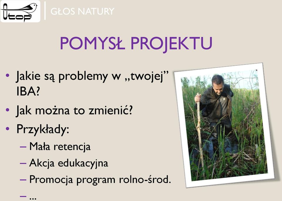Przykłady: Mała retencja Akcja