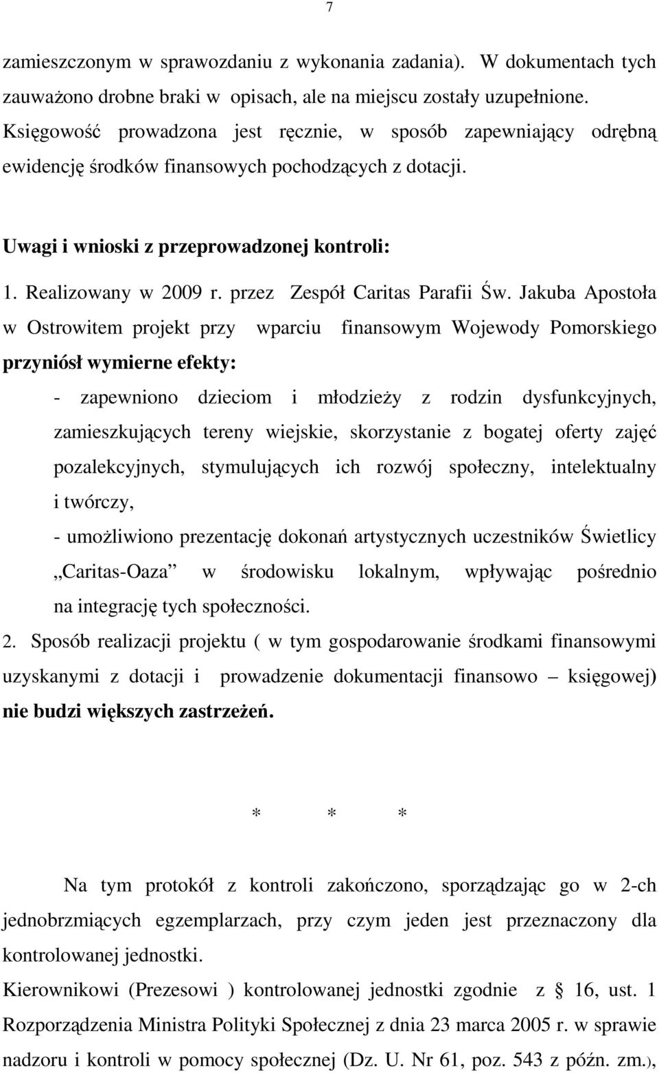 przez Zespół Caritas Parafii Św.