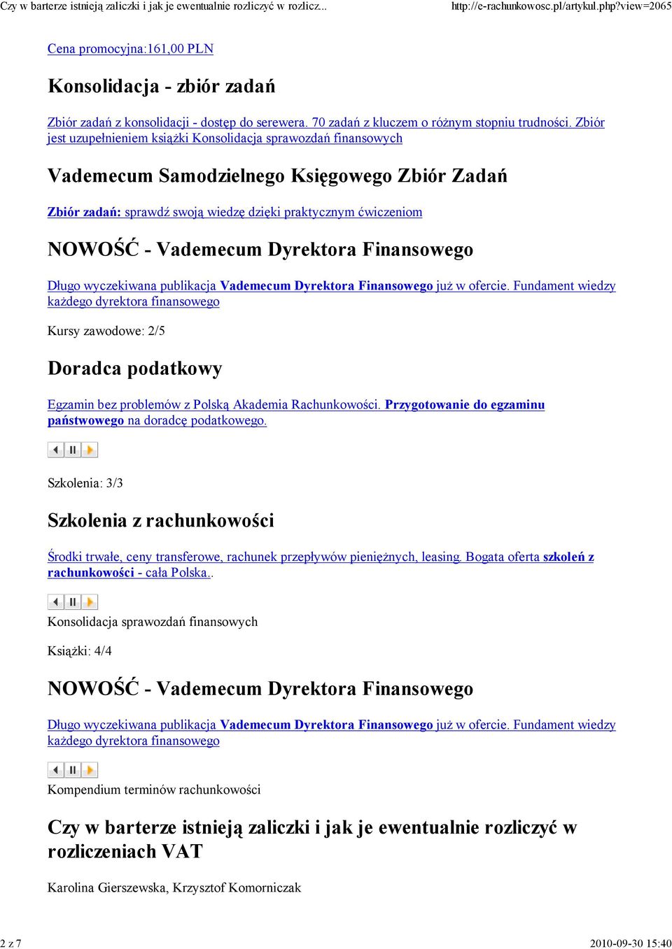 Dyrektora Finansowego Długo wyczekiwana publikacja Vademecum Dyrektora Finansowego juŝ w ofercie.