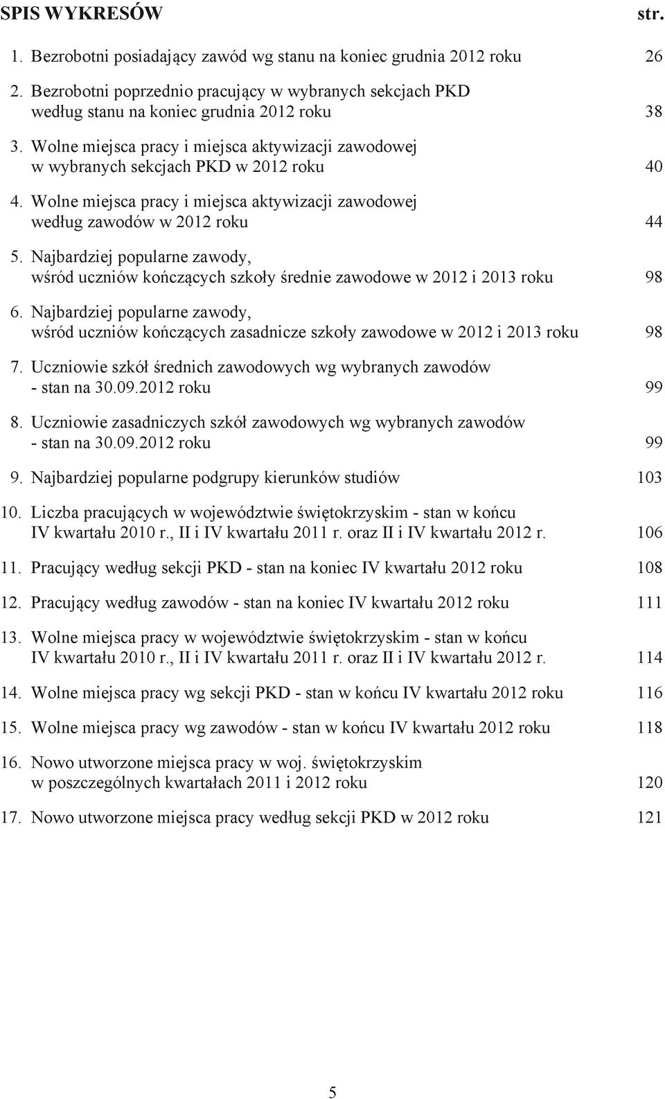 Najbardziej popularne zawody, wśród uczniów kończących szkoły średnie zawodowe w 2012 i 2013 roku 98 6.