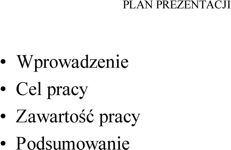 pracy Zawartość