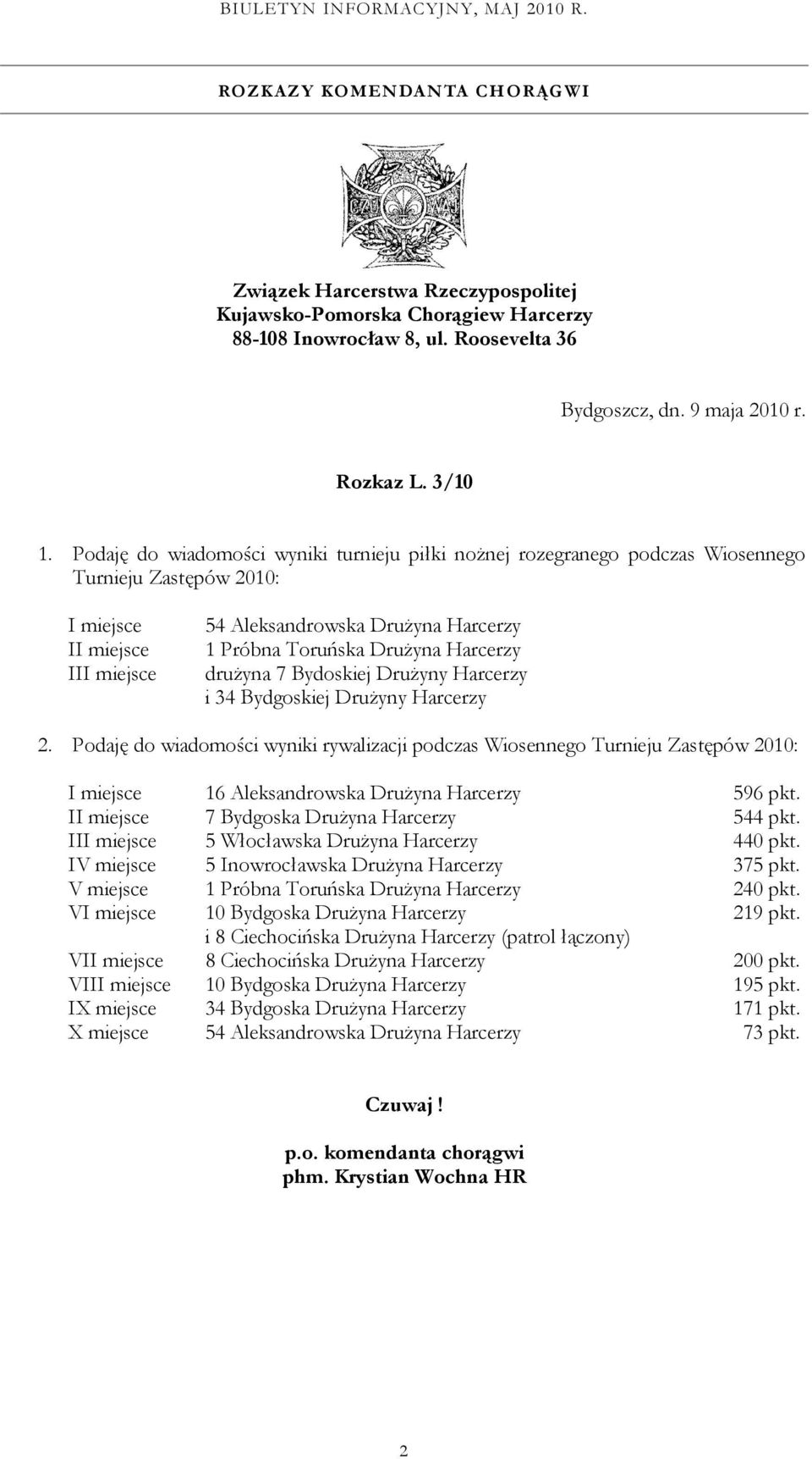 Harcerzy drużyna 7 Bydoskiej Drużyny Harcerzy i 34 Bydgoskiej Drużyny Harcerzy 2.