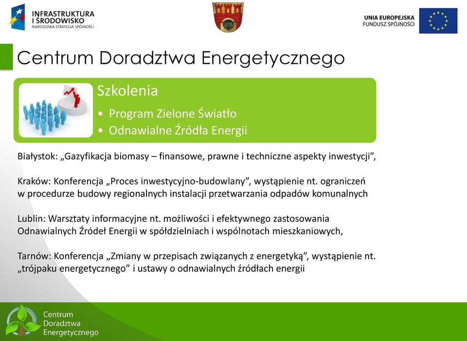 ograniczeń w procedurze budowy regionalnych instalacji przetwarzania odpadów komunalnych Lublin: Warsztaty informacyjne nt.