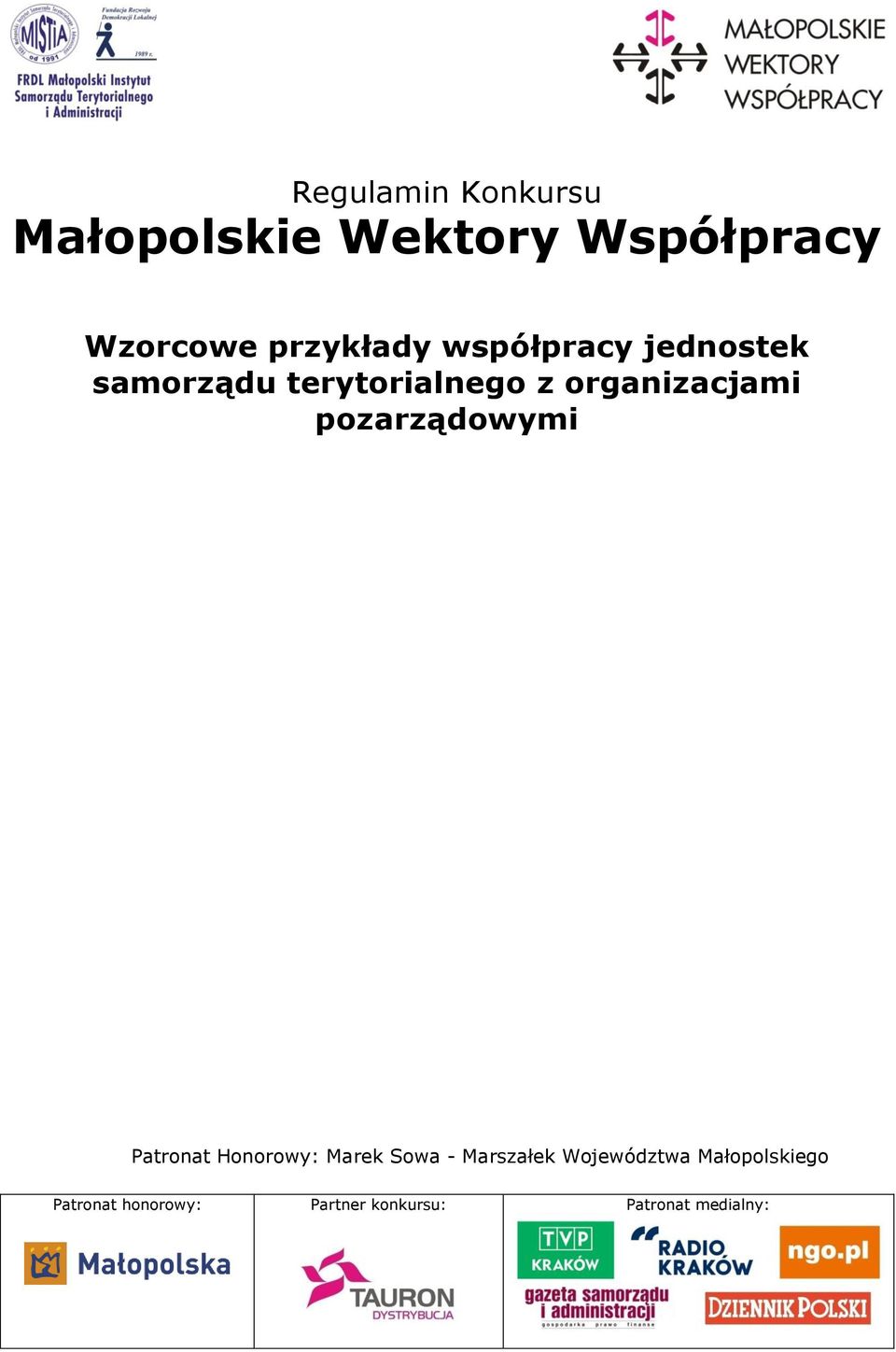 terytorialnego z organizacjami pozarządowymi