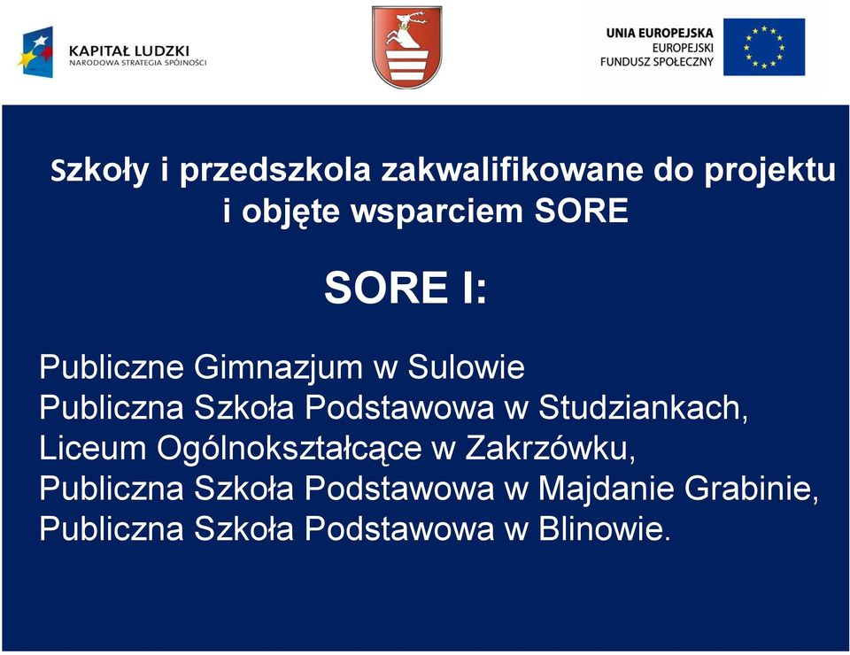 Podstawowa w Studziankach, Liceum Ogólnokształcące w Zakrzówku,