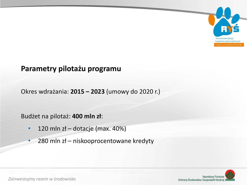 wdrażania: 2015 2023 (umowy do 2020 r.