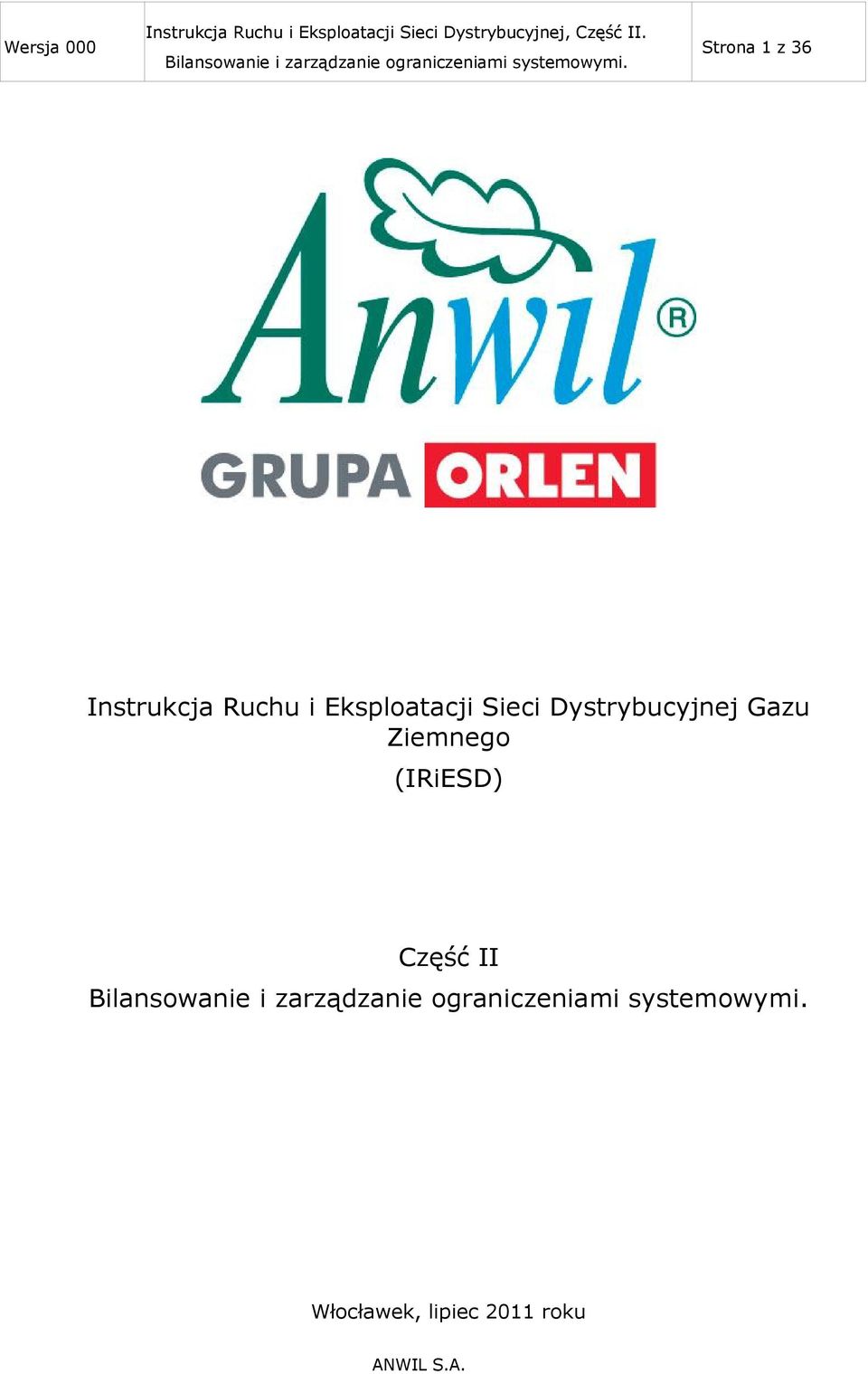 Dystrybucyjnej Gazu Ziemnego