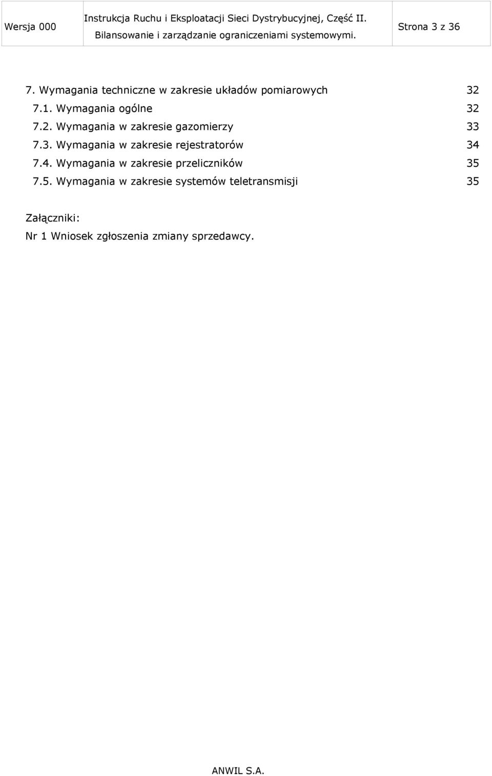 4. Wymagania w zakresie przeliczników 35 