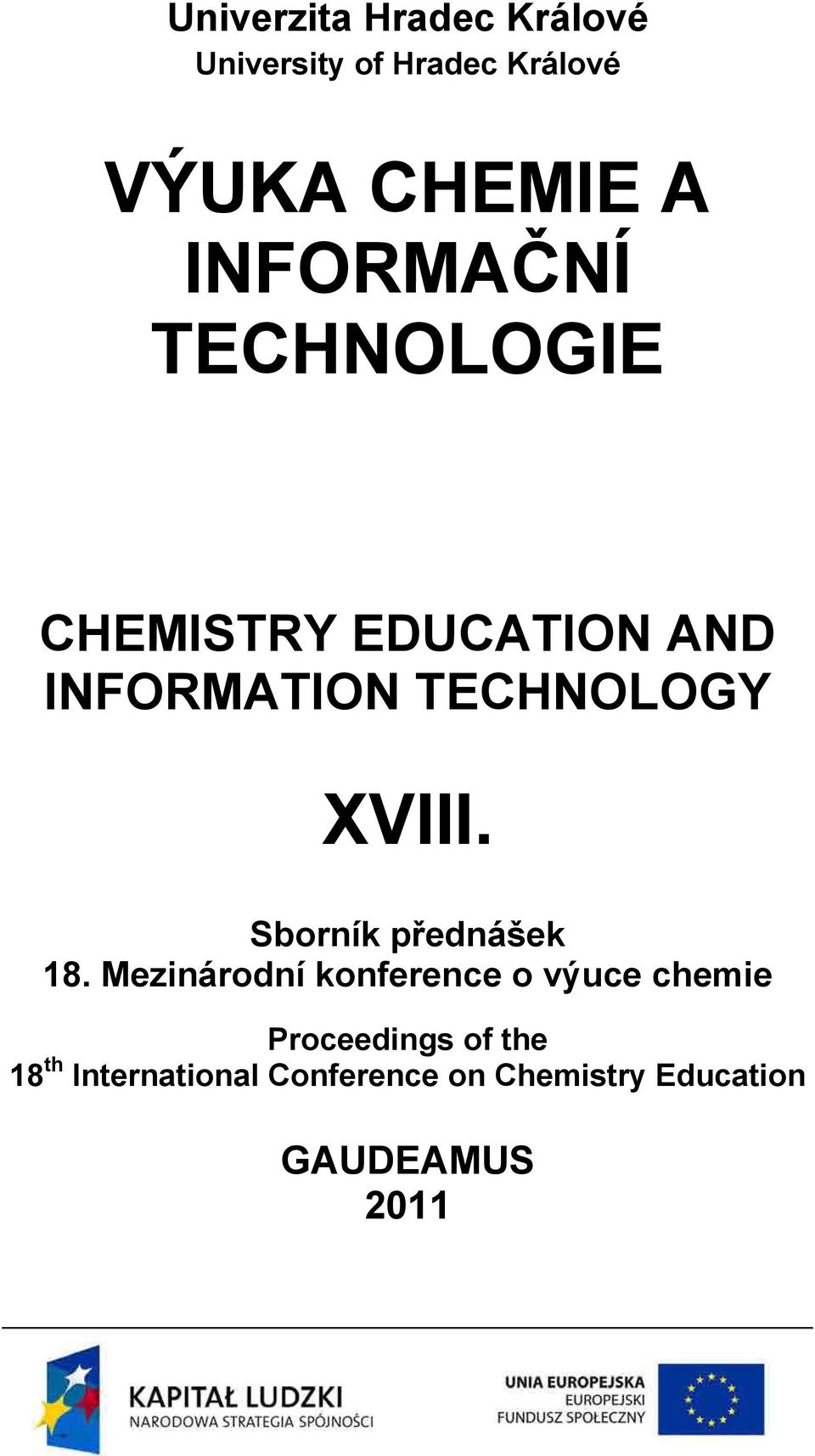 XVIII. Sborník přednášek 18.