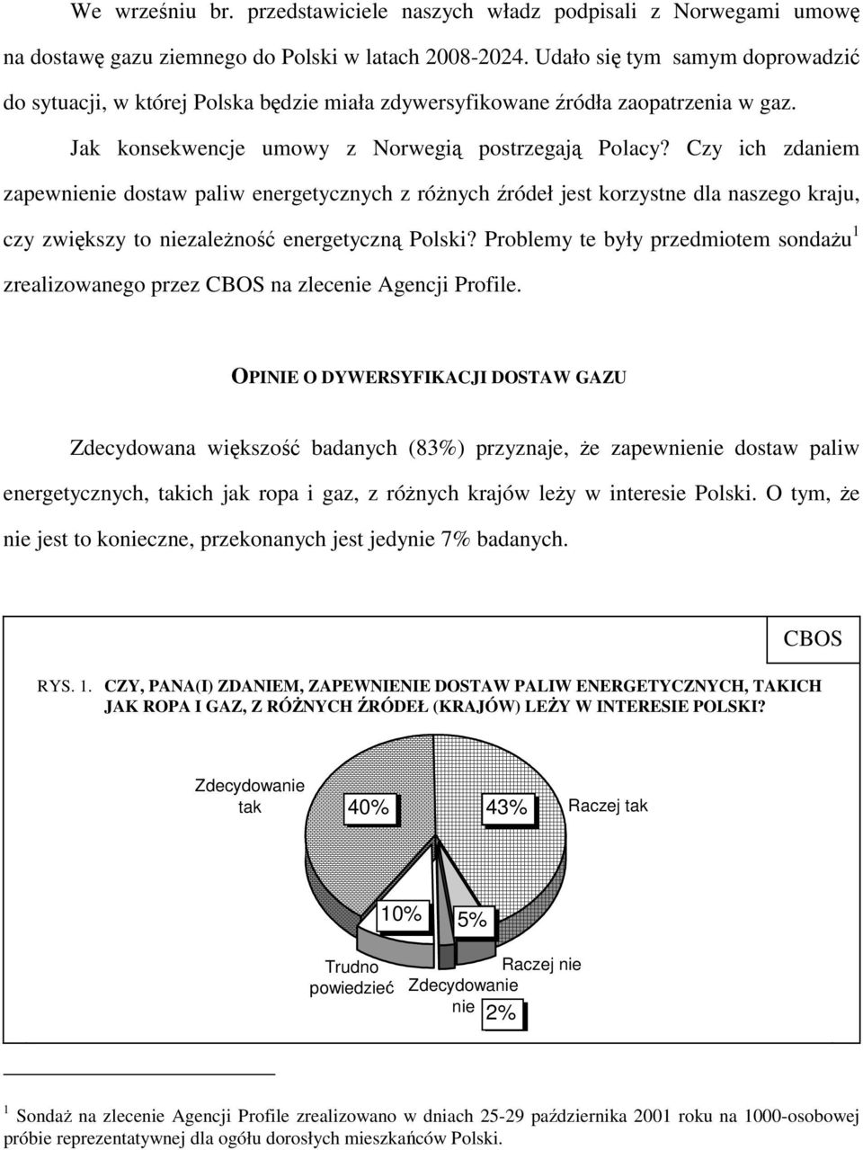 Czy ich zdaniem zapewnienie dostaw paliw energetycznych z różnych źródeł jest korzystne dla naszego kraju, czy zwiększy to niezależność energetyczną Polski?