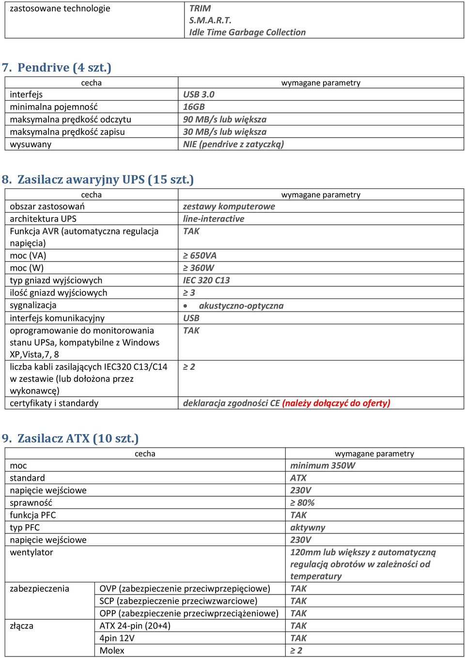 ) obszar zastosowań zestawy komputerowe architektura UPS line-interactive Funkcja AVR (automatyczna regulacja napięcia) moc (VA) 650VA moc (W) 360W gniazd wyjściowych IEC 320 C13 ilość gniazd