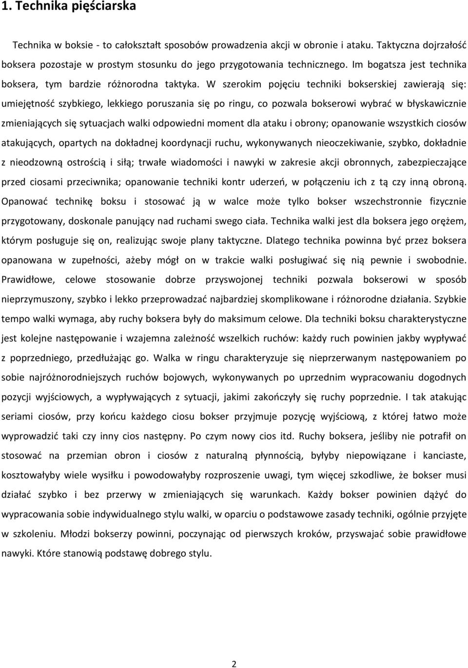 najlepsza technika wykonywania ciosów duża ogromna cipka