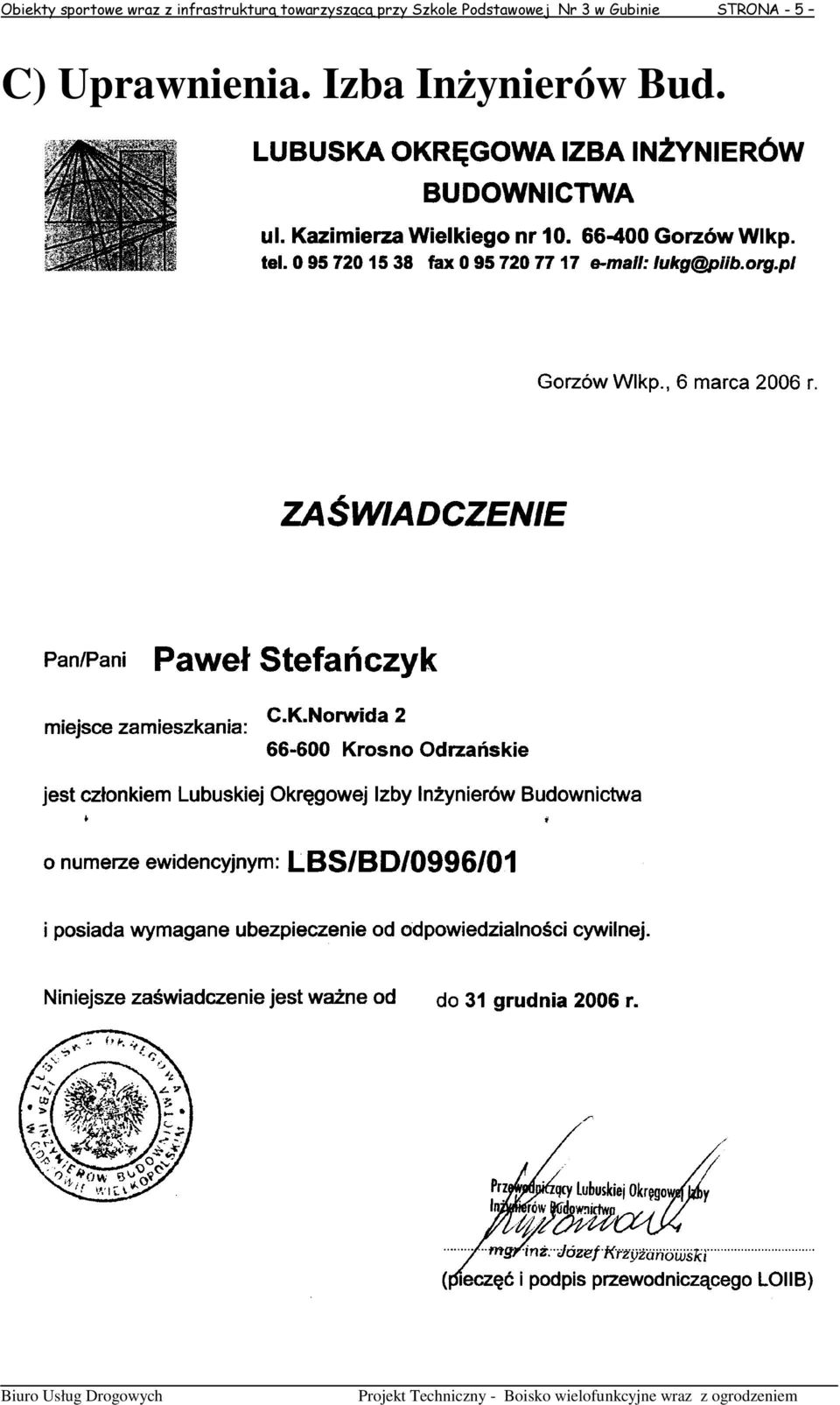 Szkole Podstawowej Nr 3 w Gubinie