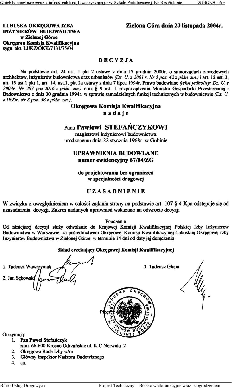 towarzyszącą przy Szkole
